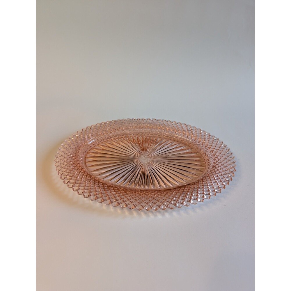 Anchor Hocking Miss America PINK OVAL 12" SERVING PLATTER